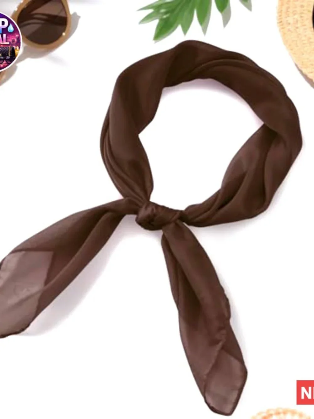 Chiffon Polyester Square Scarf for Halloween Costume Accessories